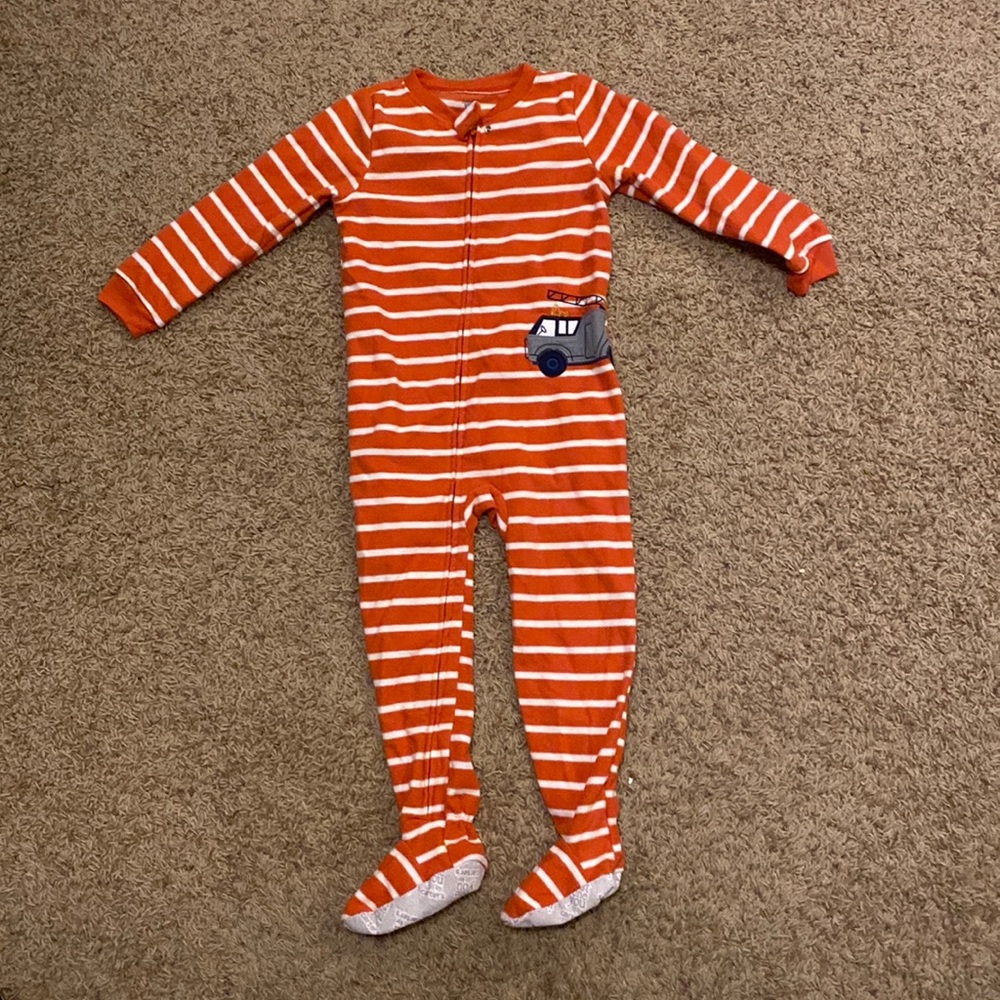 Fire truck carters footie size 5t